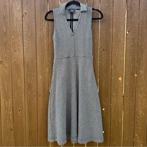 Maeve by Anthropologie Sleeveless Mini Check Plaid Collared Dress w/ Pockets - 2